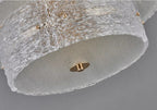Luce Strata Tiered Round Glass Chandelier - Serene Luminaire