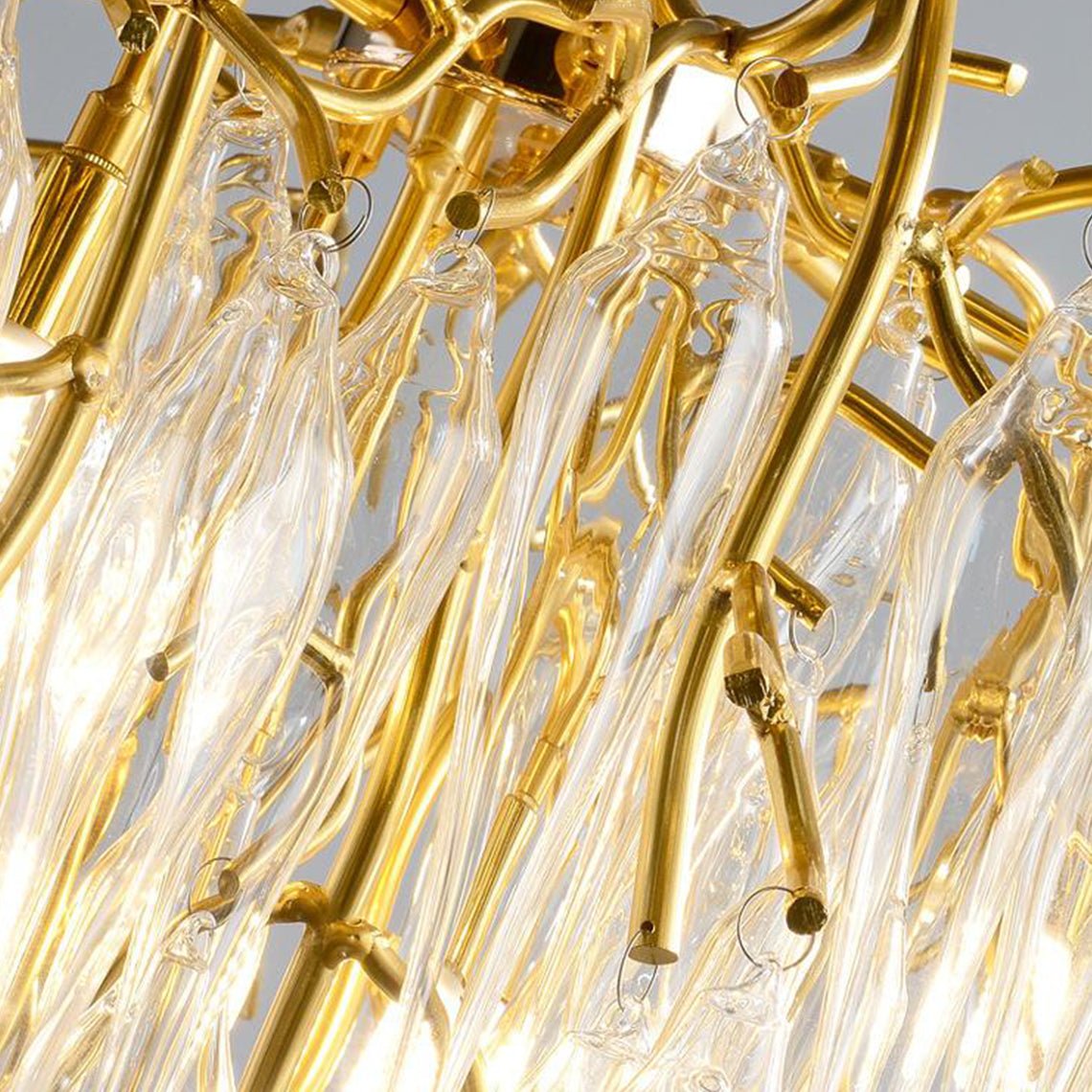 Modern Tree Branch Icicle Chandelier - Serene Luminaire