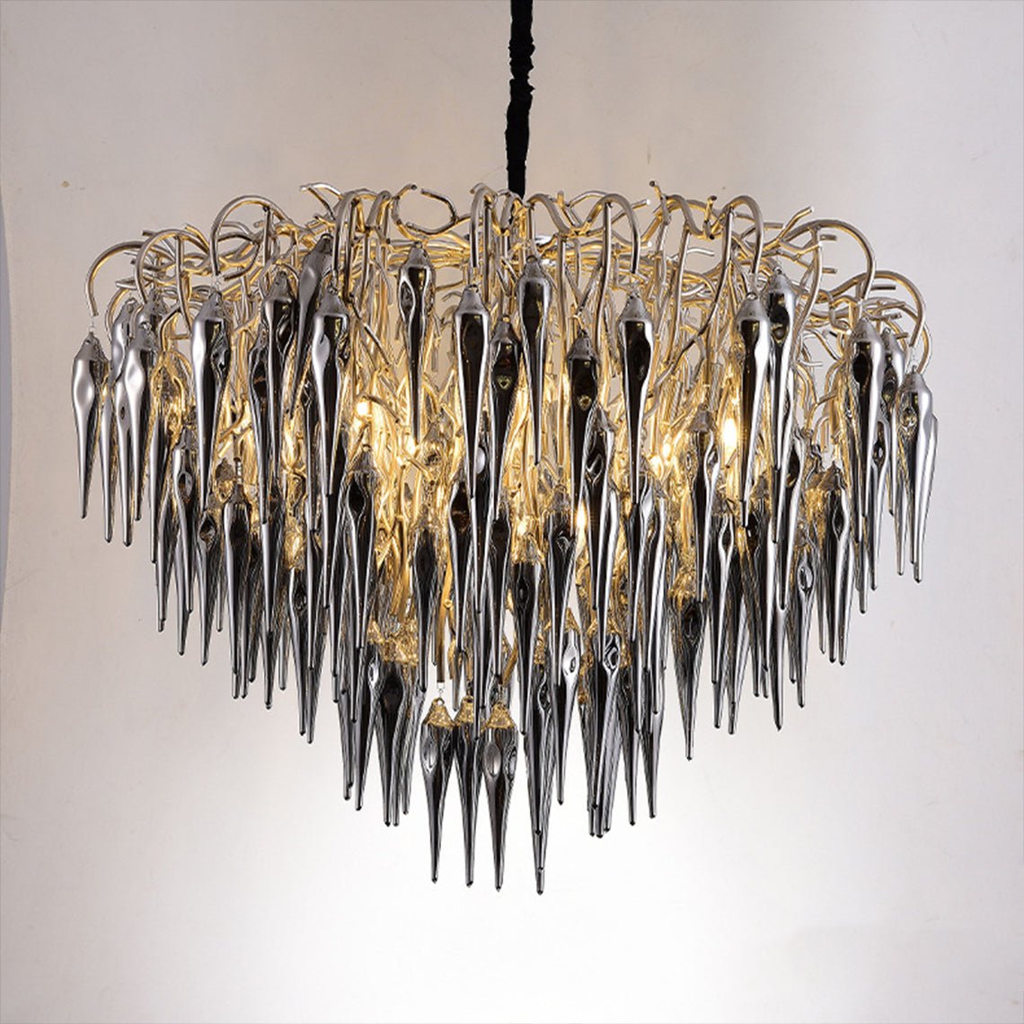 Modern Tree Branch Icicle Chandelier - Serene Luminaire