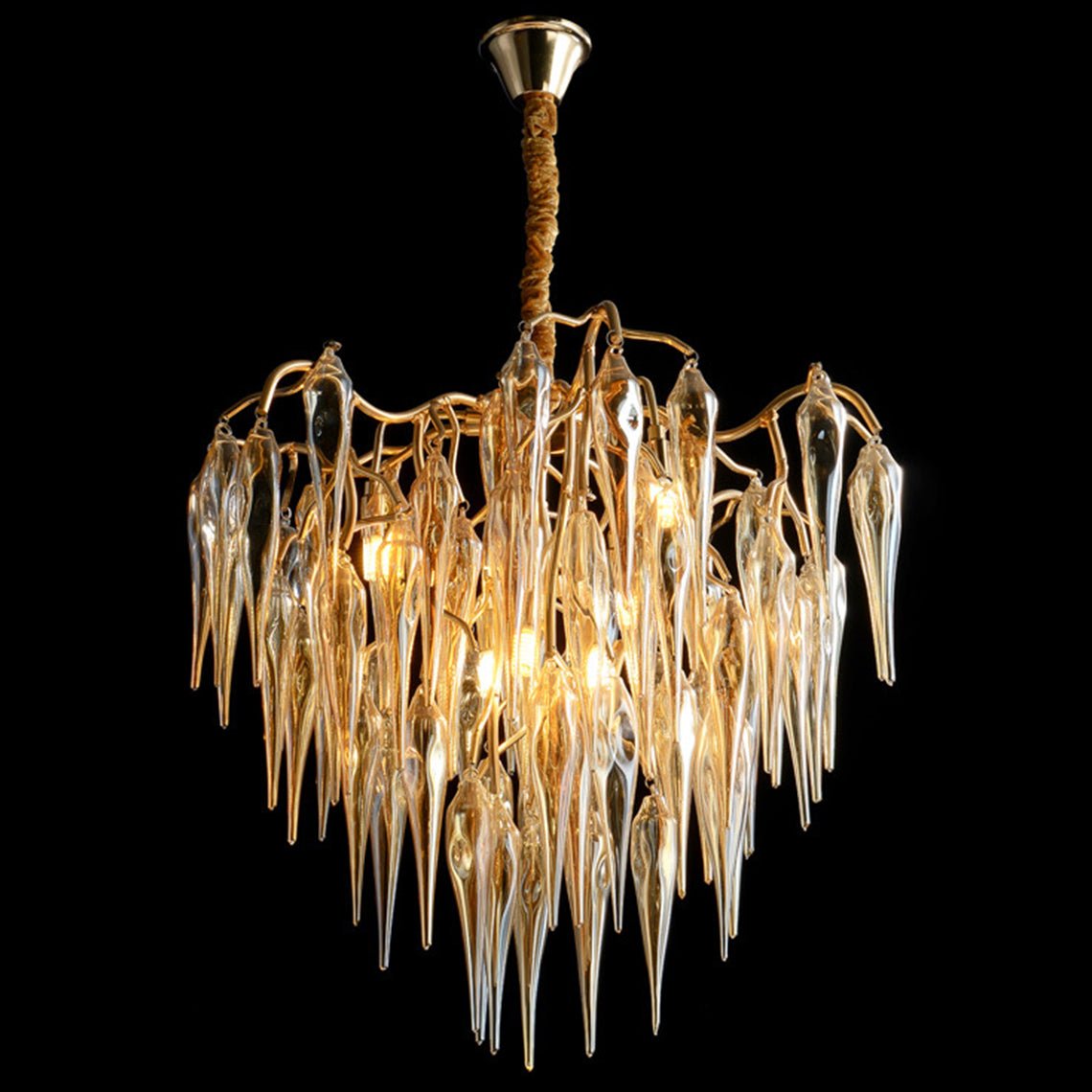 Modern Tree Branch Icicle Chandelier - Serene Luminaire