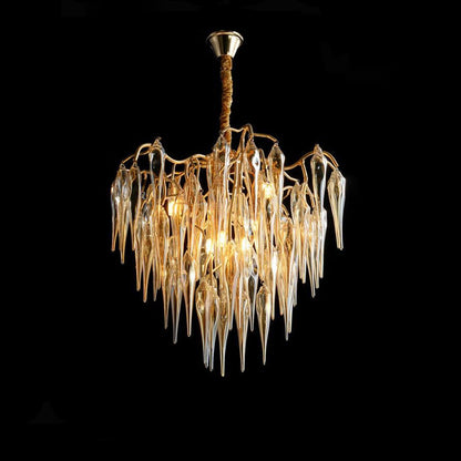 Modern Tree Branch Icicle Chandelier - Serene Luminaire