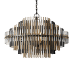 Orion Modern Round Rods Chandelier for Villa and Living Room - Serene Luminaire