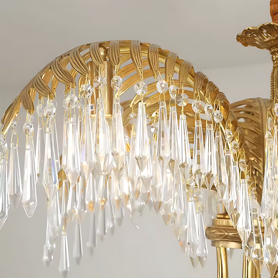 Palm Tree Crystal Chandelier - Serene Luminaire