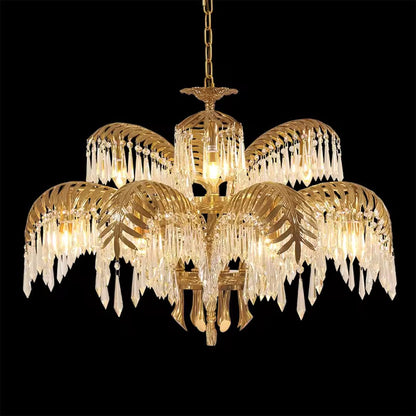 Palm Tree Crystal Chandelier - Serene Luminaire