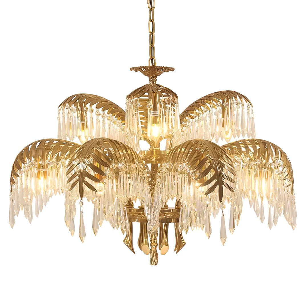 Palm Tree Crystal Chandelier - Serene Luminaire