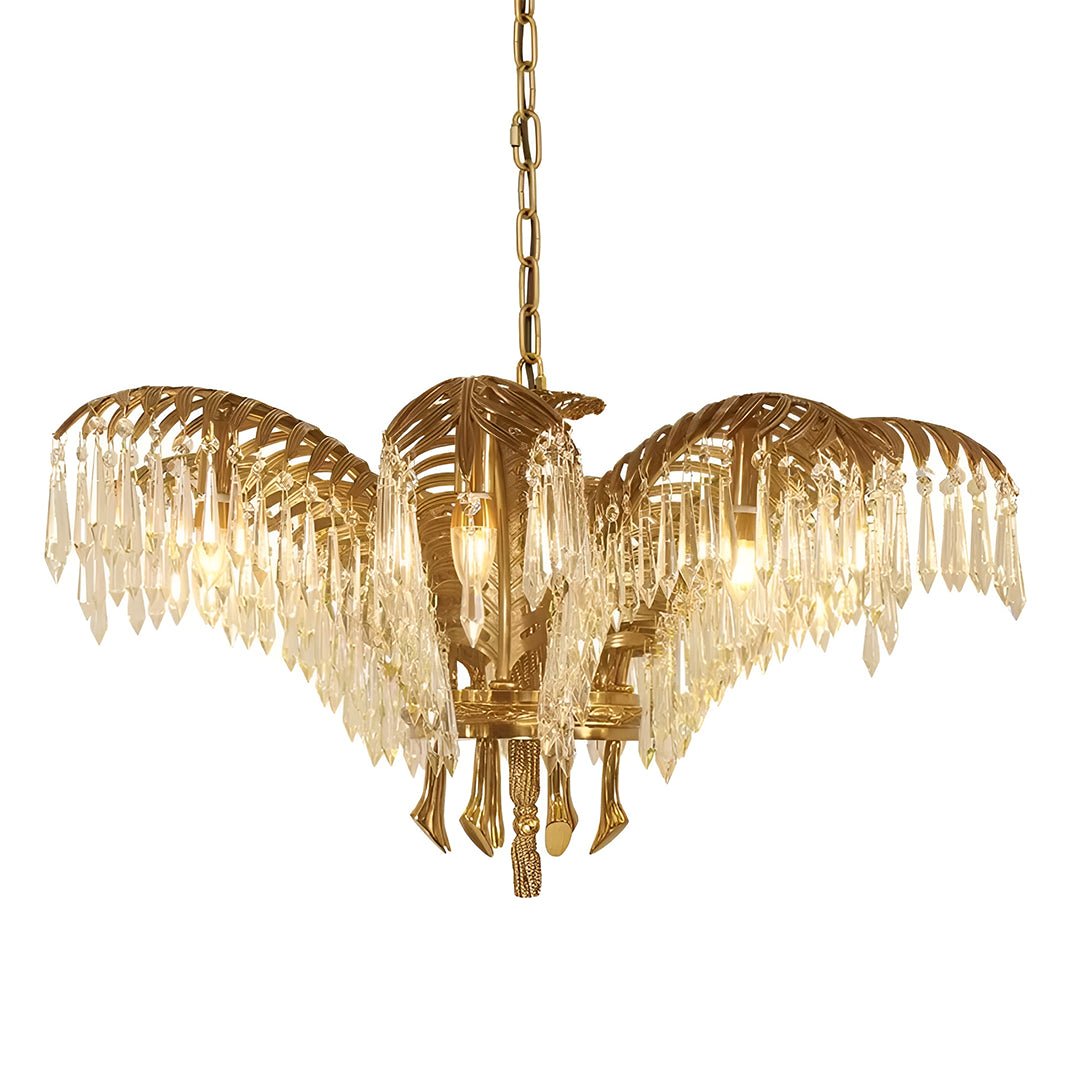 Palm Tree Crystal Chandelier - Serene Luminaire