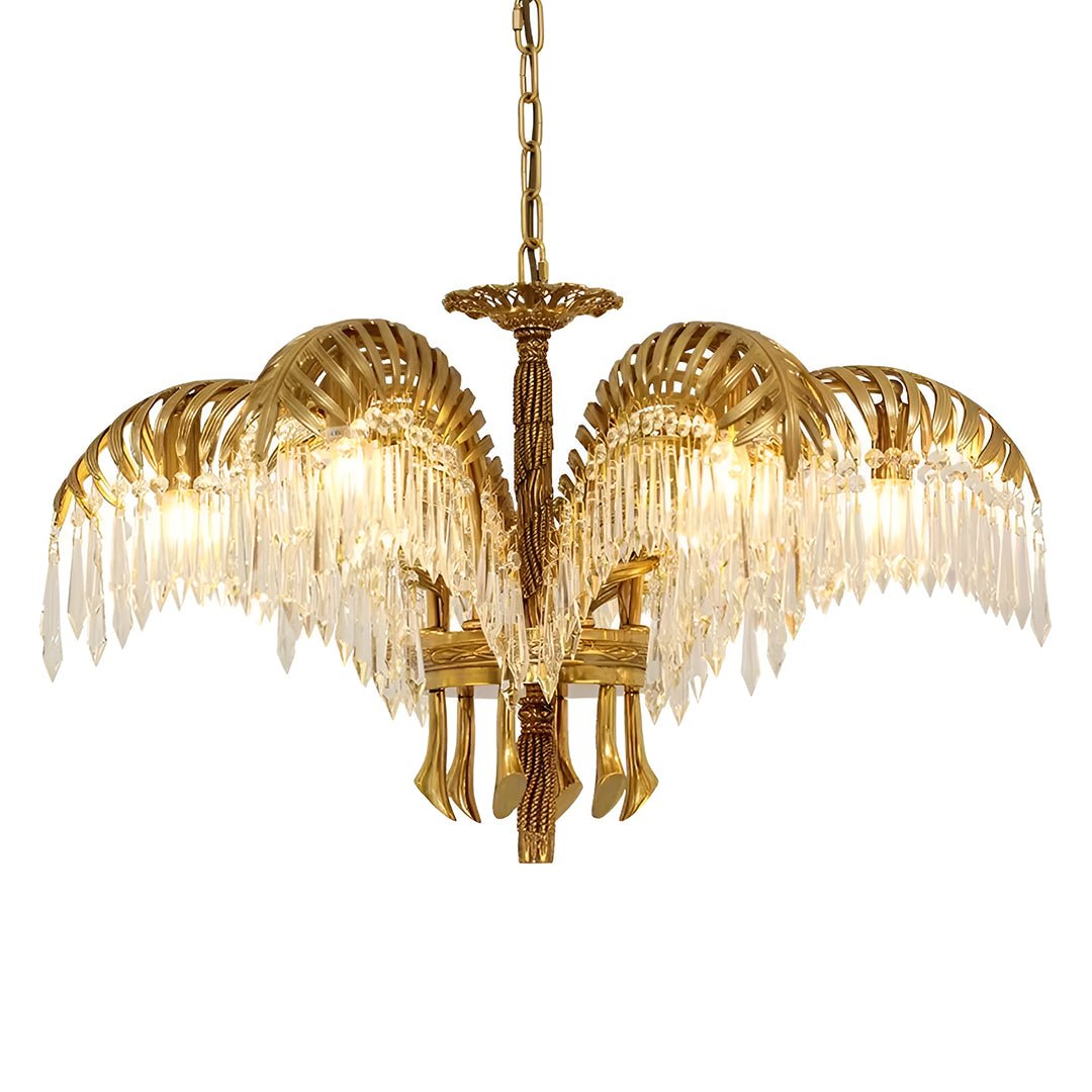 Palm Tree Crystal Chandelier - Serene Luminaire