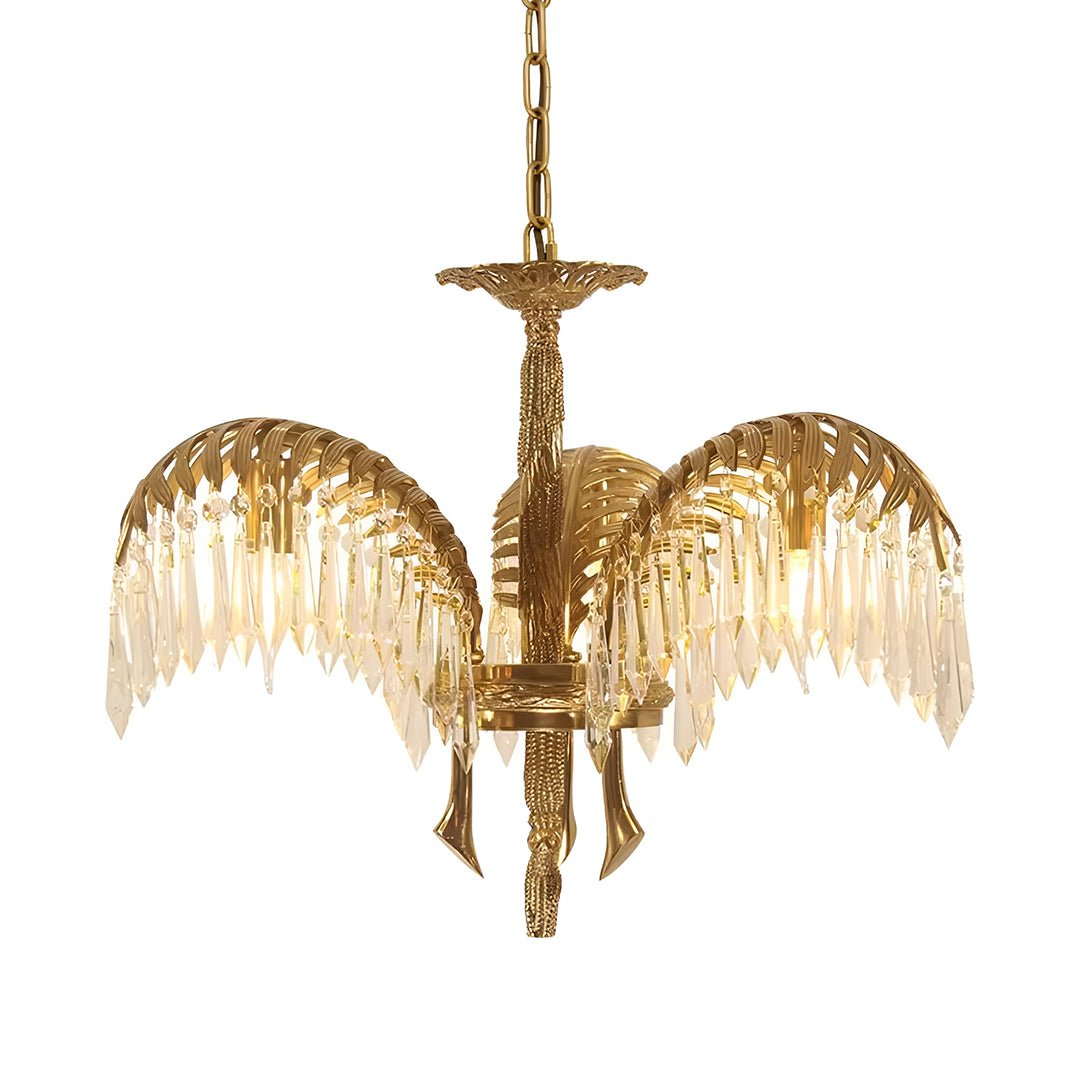 Palm Tree Crystal Chandelier - Serene Luminaire