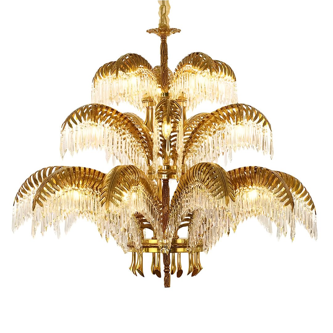 Palm Tree Crystal Chandelier - Serene Luminaire