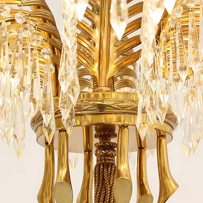 Palm Tree Crystal Chandelier - Serene Luminaire