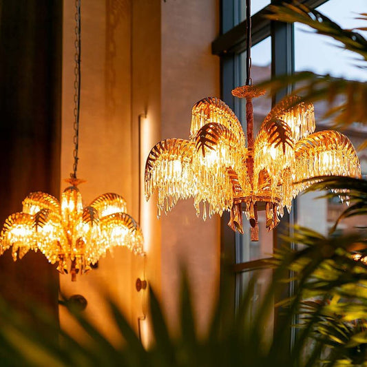 Palm Tree Crystal Chandelier - Serene Luminaire