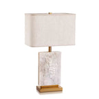 Serene Home Maddox 27" Modern Rectangular Marble Table Lamp - Serene Luminaire