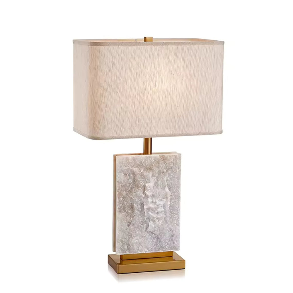 Serene Home Maddox 27" Modern Rectangular Marble Table Lamp - Serene Luminaire