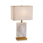 Serene Home Maddox 27" Modern Rectangular Marble Table Lamp - Serene Luminaire