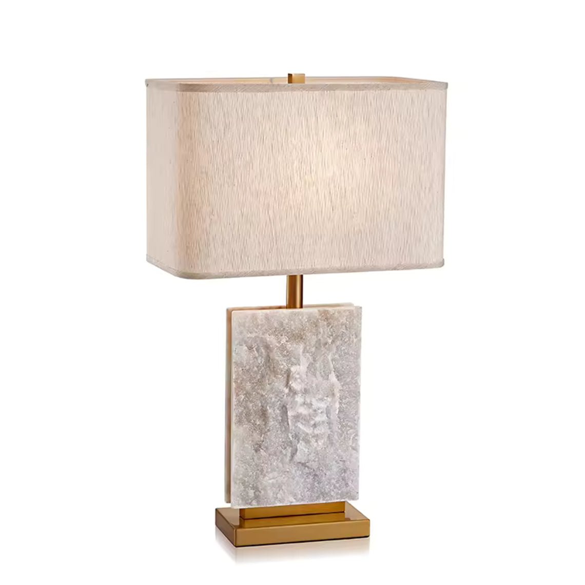 Serene Home Maddox 27" Modern Rectangular Marble Table Lamp - Serene Luminaire