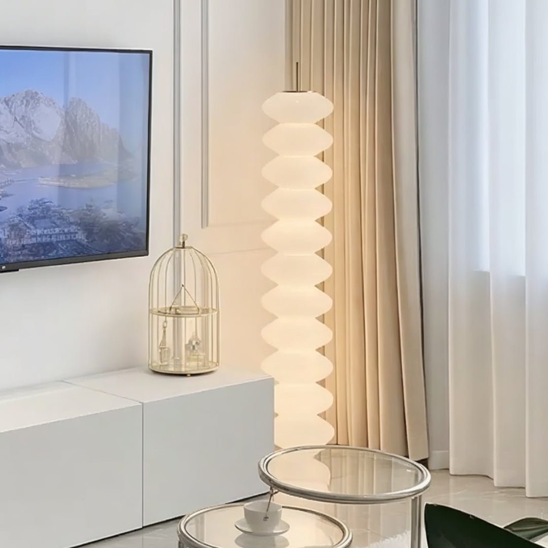 Stratus Modern Minimalist Wavy Floor Lamp - Serene Luminaire