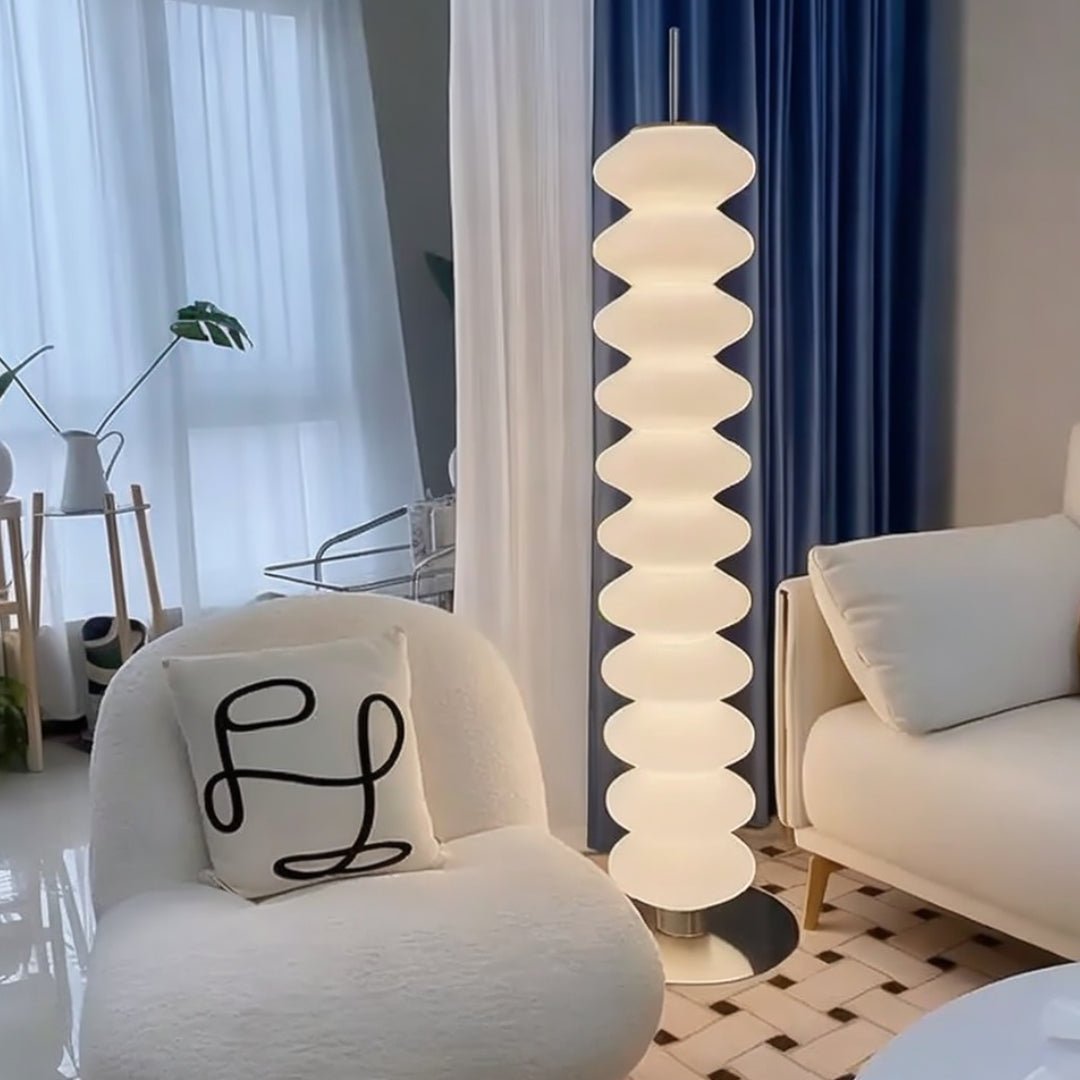 Stratus Modern Minimalist Wavy Floor Lamp - Serene Luminaire